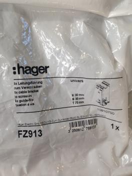 Hager FZ913 (4 Stück) Leitungsführungsklammer ***RESTPOSTEN***